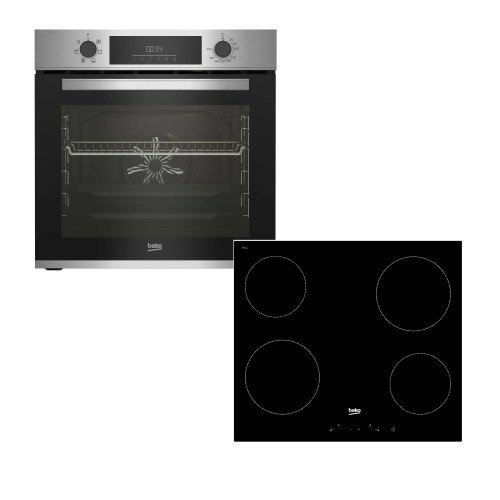 Beko Σετ Φούρνος Ανω Πάγκου BBIE12300XD + Εστίες Κεραμικές HIC 64400 E