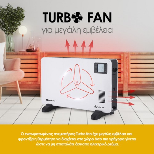 HomeVero Θερμοπομπός HV-CH2000 με Τηλεχειριστήριο 2000W