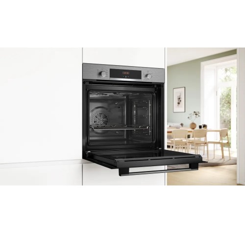 Bosch Εντοιχιζόμενος Φούρνος Ανω Πάγκου HBA514BS3 71lt Inox