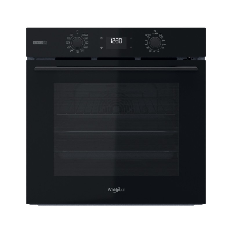 Whirlpool Εντοιχιζόμενος Φούρνος Ανω Πάγκου OMSK58RU1SB 71lt Μαύρος