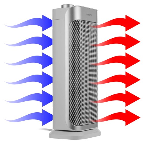 Sencor Αερόθερμο Κεραμικό SFH 8050SL 2000W Ασημί