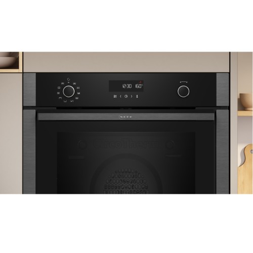 Neff Εντοιχιζόμενος Φούρνος Ανω Πάγκου B5ACH7AG3 71lt Graphite-Grey