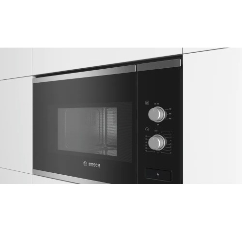 Bosch Εντοιχιζόμενος Φούρνος Μικροκυμάτων BFL520MS0 20lt Inox