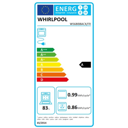 Whirlpool Κουζίνα Επαγωγική WS68IB8ACX/FR Inox