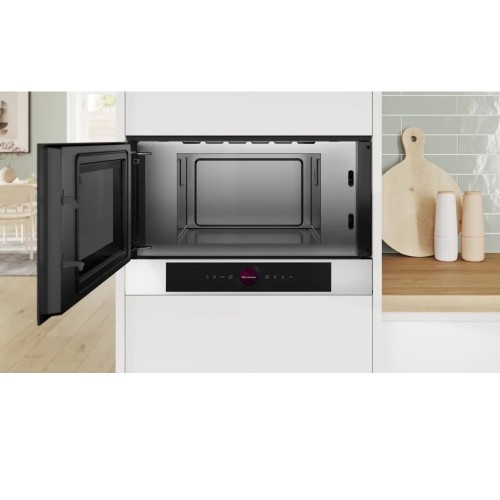 Bosch Εντοιχιζόμενος Φούρνος Μικροκυμάτων BFL7221W1 21lt Λευκός