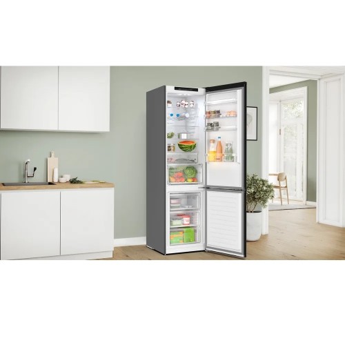 Bosch Ψυγειοκαταψύκτης KGN392XCF 363lt Total NoFrost Υ203xΠ60xΒ60cm Brushed Βlack