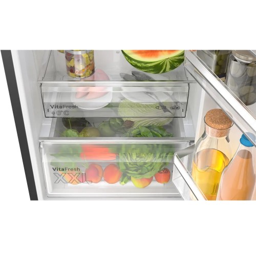 Bosch Ψυγειοκαταψύκτης KGN392XCF 363lt Total NoFrost Υ203xΠ60xΒ60cm Brushed Βlack