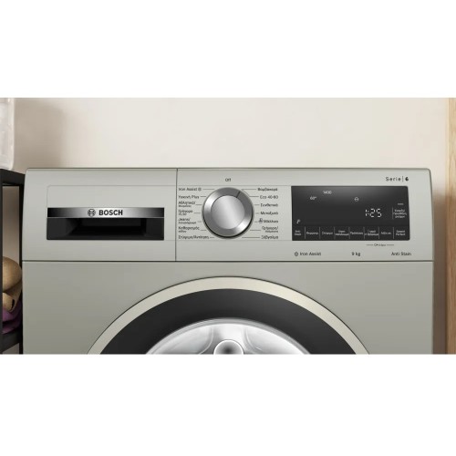 Bosch Πλυντήριο Ρούχων WGG244ZXGR (9kg 1400rpm) Silver Inox