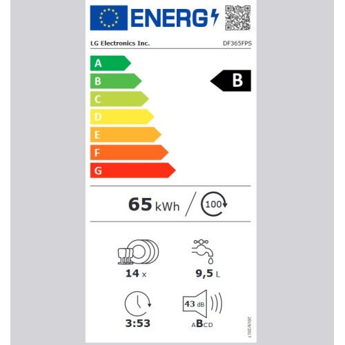 LG Ελέυθερο Πλυντήριο Πιάτων DF365FPS 60cm Inox