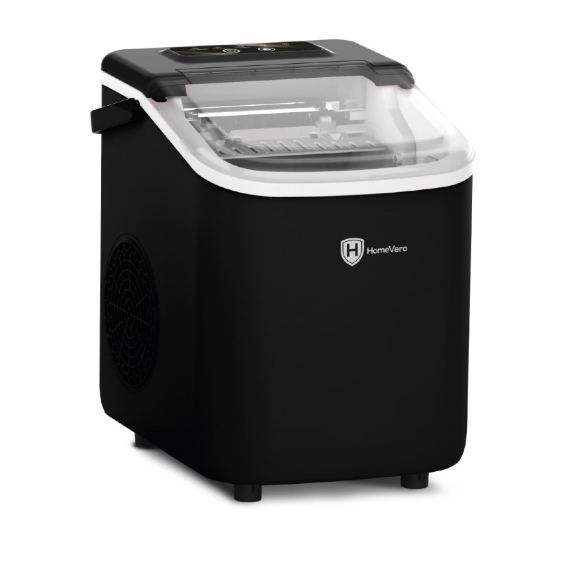 HomeVero Παγομηχανή με Ημερήσια Παραγωγή 10kg μαύρο HV-IM1224B