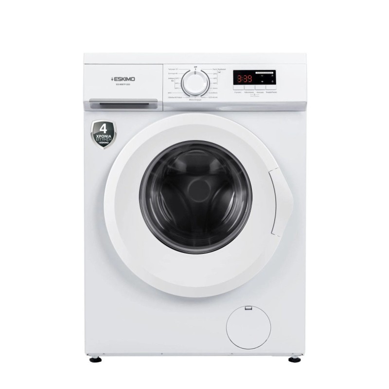 Eskimo Πλυντήριο Ρούχων ES WM7F1203 (7Kg 1000Rpm) Slim 40cm βάθος