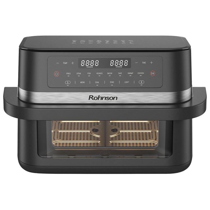 Rohnson Φριτέζα Αέρος - Air Fryer R-2881 11.5lt με Διπλό Κάδο