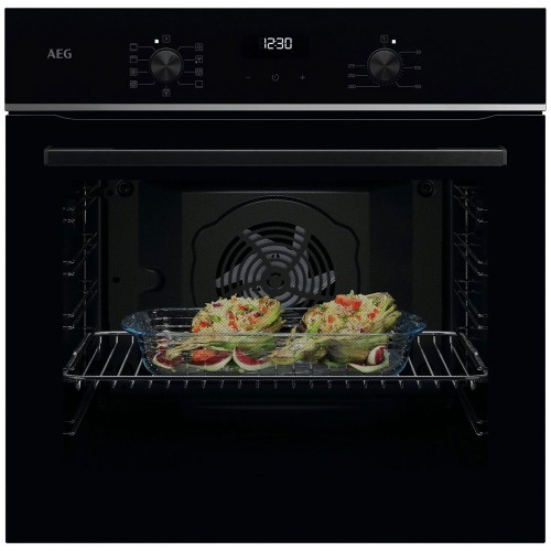 AEG Φούρνος Εντοιχιζόμενος Ανω πάγκου TU5AB21FSB 72lt Μαύρος