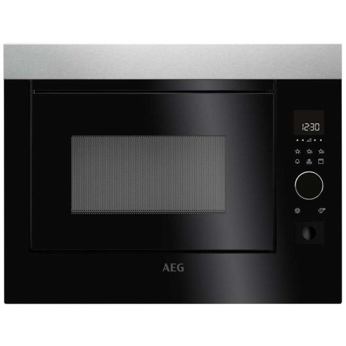 AEG Εντοιχιζόμενος Φούρνος Μικροκυμάτων MBE2658DEM με Grill 26lt Μαύρος