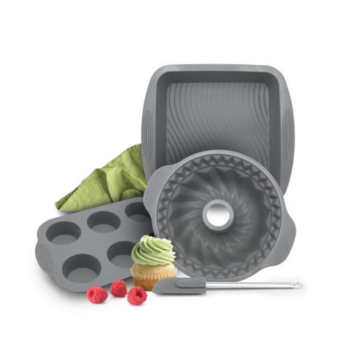 Izzy Σετ Σκεύη Μαγειρικής & Ζαχαροπλαστικής από Σιλικόνη 4τμχ