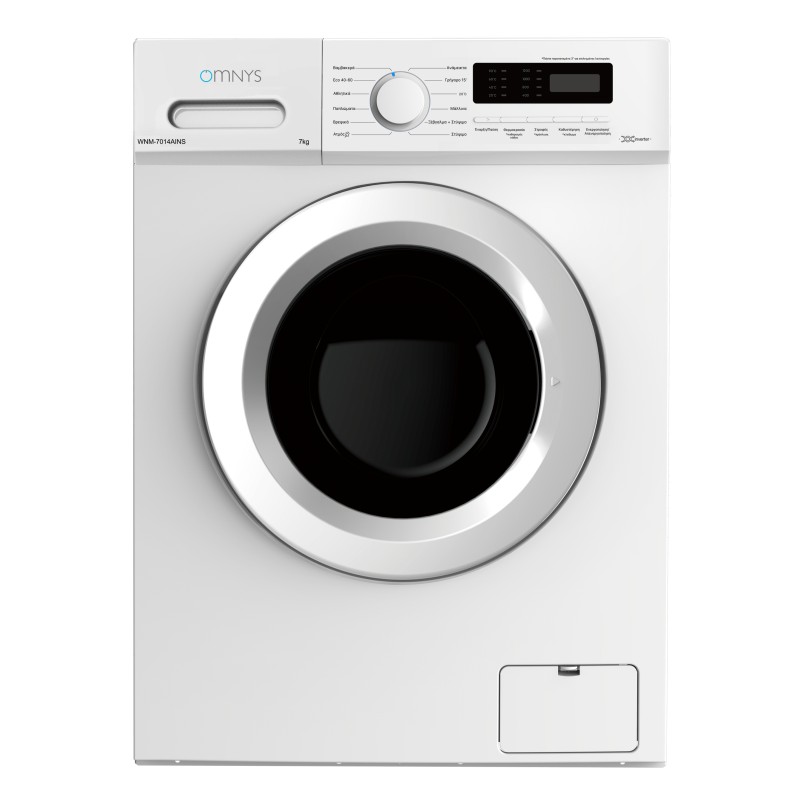 Omnys Πλυντήριο Ρούχων WNM-7014AINS 7kg με Τεχνολογία Ατμού 1400 Στροφών BLDC Inverter Slim