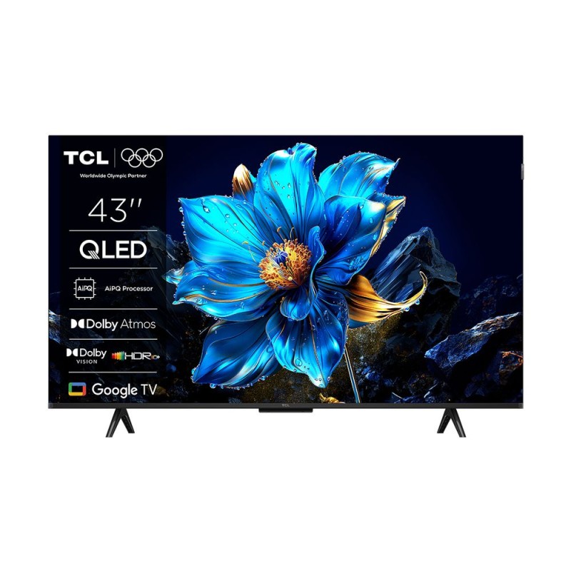 TCL Τηλεόραση QLED Smart 43P7K 4K UHD HDR Google TV 43'' (2025)