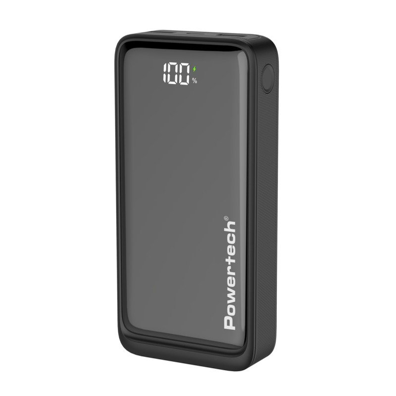 Powertech PowerBank PT-1327 με οθόνη, 20000mAh, 22.5W, μαύρο