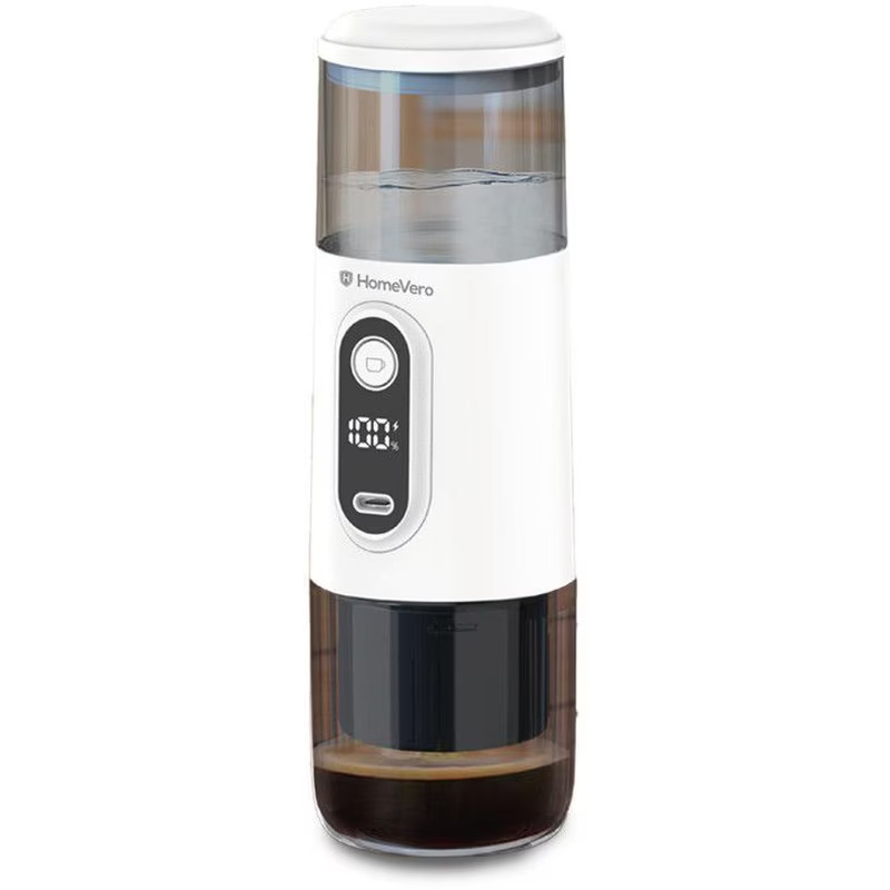 HomeVero Φορητή Μηχανή Espresso HV-PEM5W 8bar Λευκό