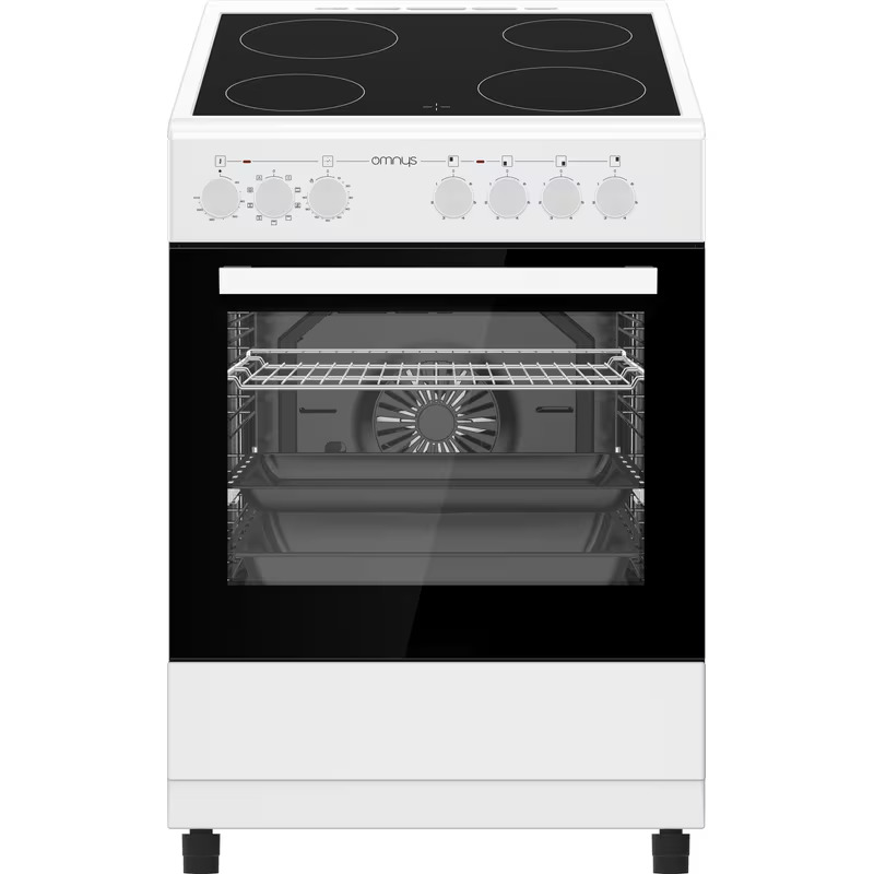 Omnys Κεραμική Κουζίνα EC6809MRW 80Lt Λευκή