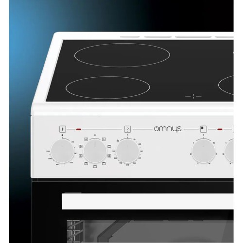 Omnys Κεραμική Κουζίνα EC6809MRW 80Lt Λευκή