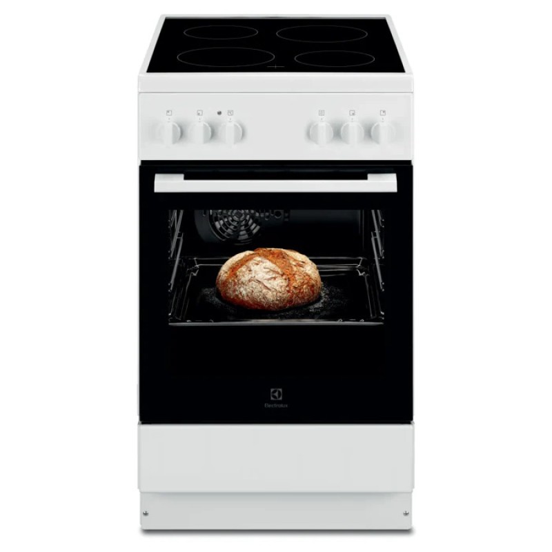 Electrolux Κεραμική Κουζίνα LKR520001W Λευκή