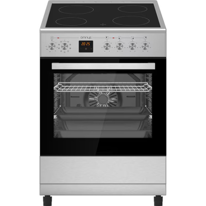 Omnys Κεραμική Κουζίνα EC6809DPIN 80Lt Inox