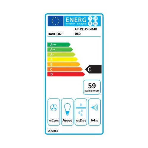 Davoline Απορροφητήρας Συρόμενος GP PLUS GR Inox 60cm