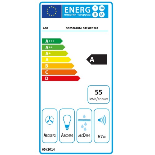 AEG Μηχανισμός Απορρόφησης DGE5861HM 80cm