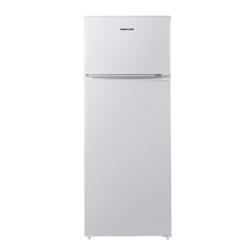 United Ψυγείο Δίπορτο UDW-1437E 210lt Υ143xΠ55xΒ55 εκ. Λευκό