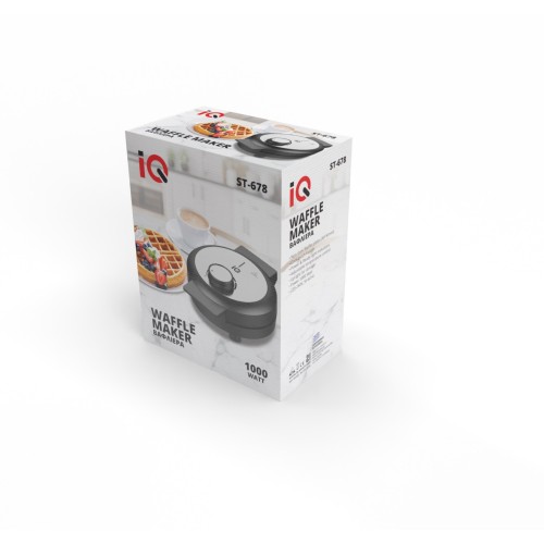 IQ Βαφλίερα ST-678 με Αντικολλητικές Πλάκες 1000W