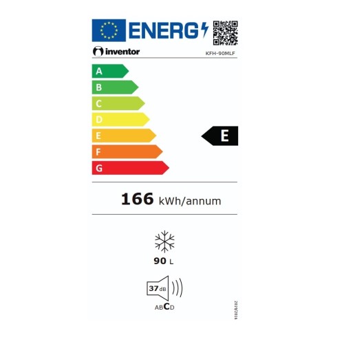 Inventor Κάθετος Καταψύκτης KFH-90MLF (90lt)