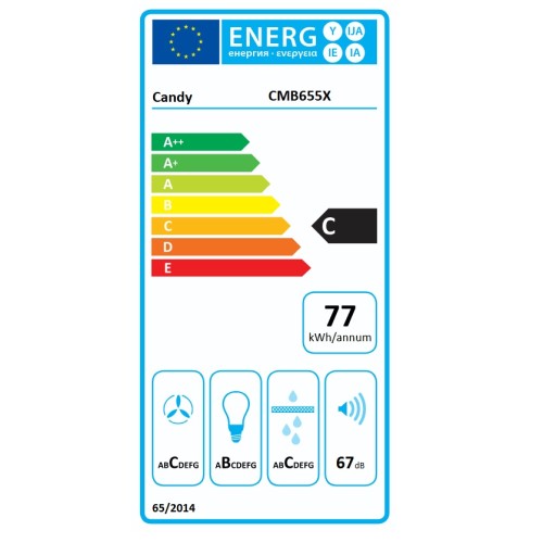  Απορροφητήρας Καμινάδα CMB655X 60cm Inox