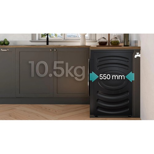 Hisense Πλυντήριο-Στεγνωτήριο WD5I1045BBQ (10,5kg/6kg 1400rpm)