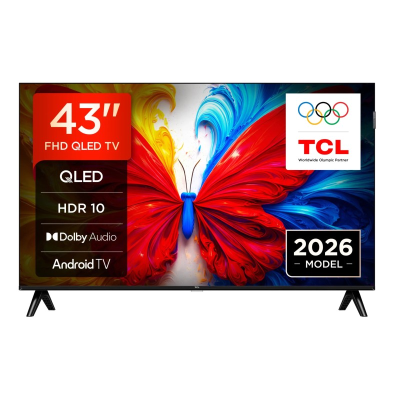 TCL Τηλεόραση Smart 43S5L Full HD QLED 43''