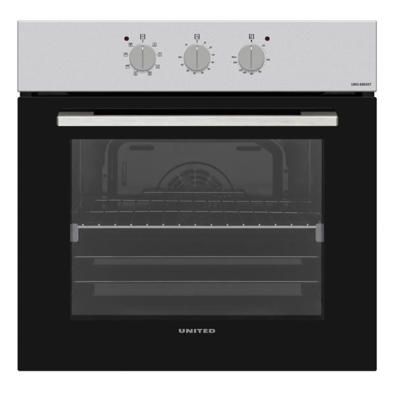 United Εντοιχιζόμενος Φούρνος Ανω Πάγκου UBO-68655T 69lt Inox