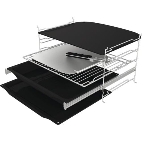 Hisense Εντοιχιζόμενος Φούρνος Ανω Πάγκου HO66F PizzaChef 77lt Μαύρος
