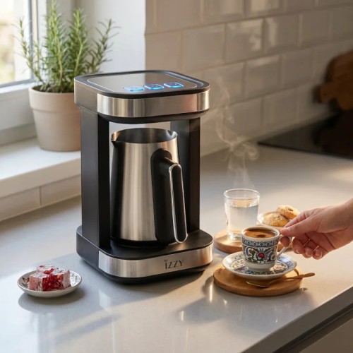 Izzy Μηχανή Ελληνικού Καφέ BRIKATO IZ-3104 Inox 225321