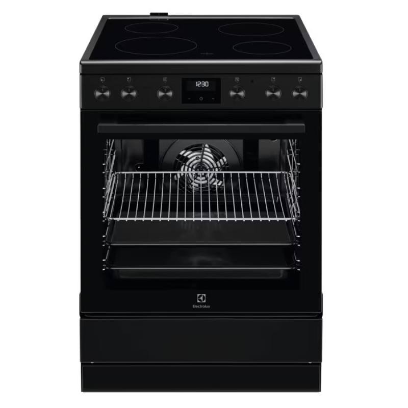 Electrolux Κεραμική Κουζίνα LKR64022MK 73Lt Μαύρο ματ