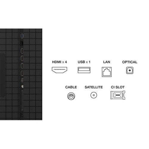 TCL Τηλεόραση Smart 85C8K QD-MiniLED 4K UHD 85''