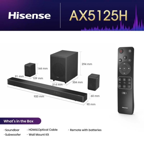 Hisense Soundbar AX5125H 5.1.2