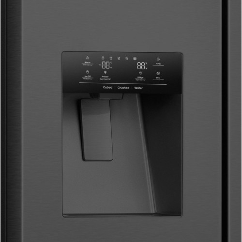 Hisense Ψυγείο Ντουλάπα RS9P628GPFE 614lt Υ179xΠ91xΒ73εκ. Μαύρο