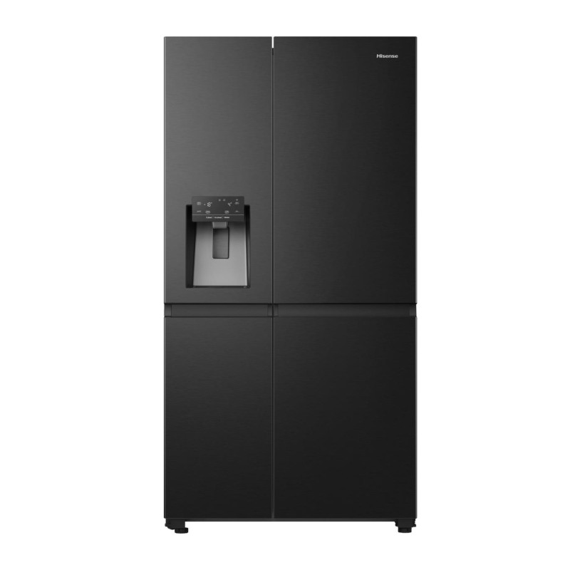 Hisense Ψυγείο Ντουλάπα RS818N4TFE 632lt Υ179xΠ91xΒ73εκ. Μαύρο