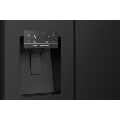 Hisense Ψυγείο Ντουλάπα RS818N4TFE 632lt Υ179xΠ91xΒ73εκ. Μαύρο