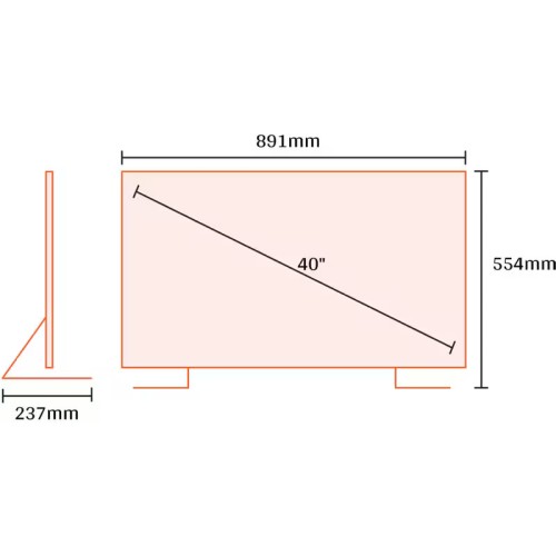 Kydos Τηλεόραση Smart K40VF22SQ00 QLED Full HD 40''