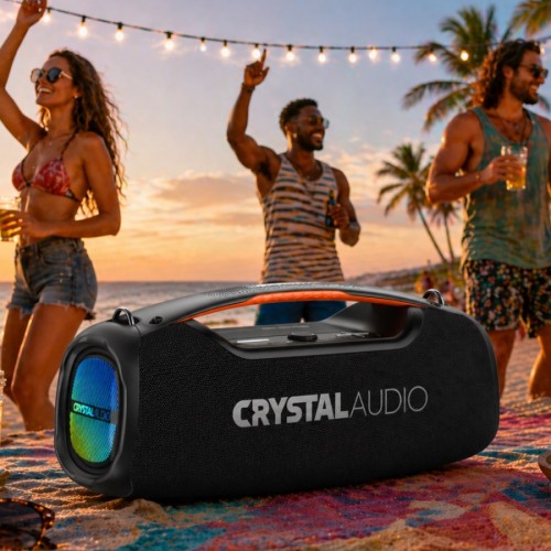 Crystal Audio Φορητό Ηχείο Bluetooth Groove 100 ΒΤ Black