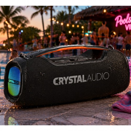 Crystal Audio Φορητό Ηχείο Bluetooth Groove 100 ΒΤ Black