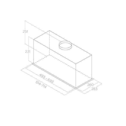 Elica Μηχανισμός Απορρόφησης Fold GR/A/52 52cm Inox