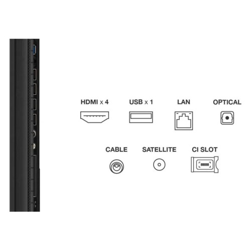 TCL Τηλεόραση Smart 85P7K 4K UHD QLED 85''