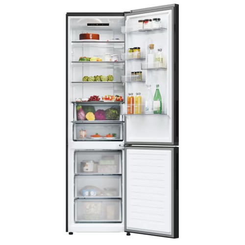 Candy Ψυγειοκαταψύκτης CNCQ4T620EB 409lt NoFrost Υ205xΠ59.5xΒ66.7εκ. Μαύρος